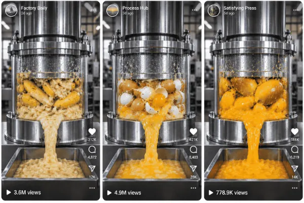 Ultra-Realistic Hydraulic Press Crushing Experiment | Seedance 2.5 + Dola AI — AI prompt preview