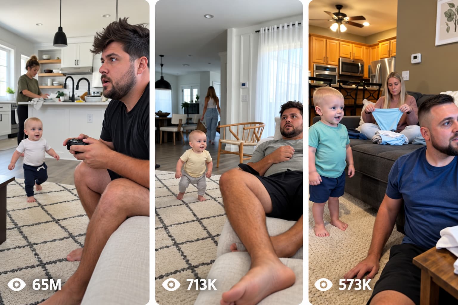 Baby Kiss Inspector Family Comedy | AI Video Prompt — Video Prompts preview