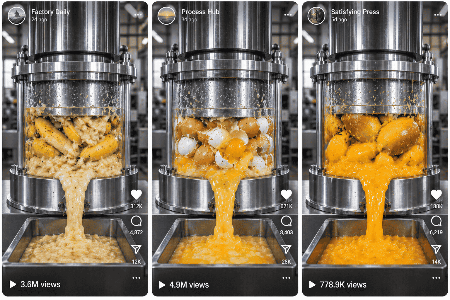 Ultra-Realistic Hydraulic Press Crushing Experiment | Seedance 2.5 + Dola AI — AI prompt preview