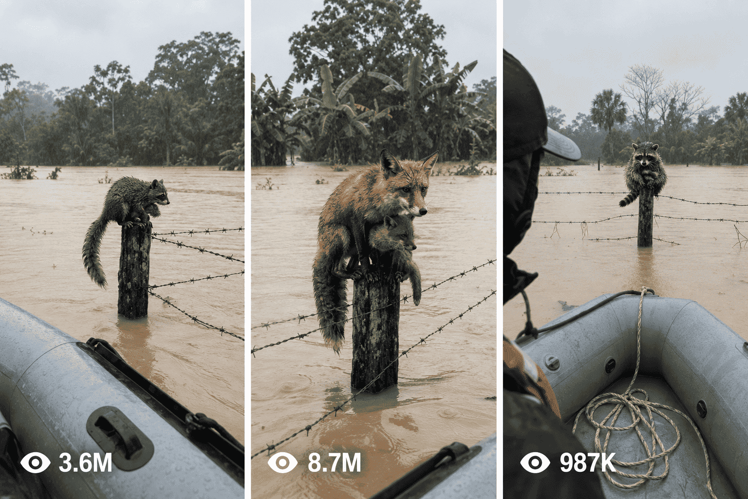 Seedance Master Prompt for Viral Flood Animal Family Rescue Videos — Video Prompts preview